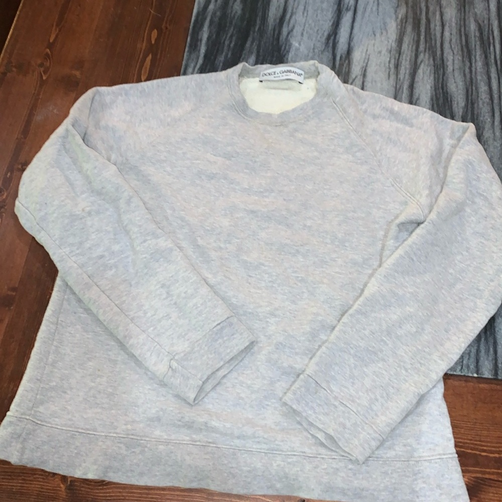 EUC Dolce & Gabbana small gray sweatshirt